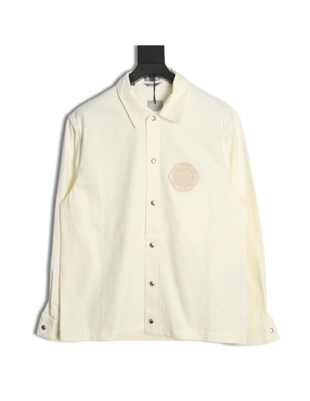 Dior beige cotton denim shirt,Cheap Replica Reps Dior