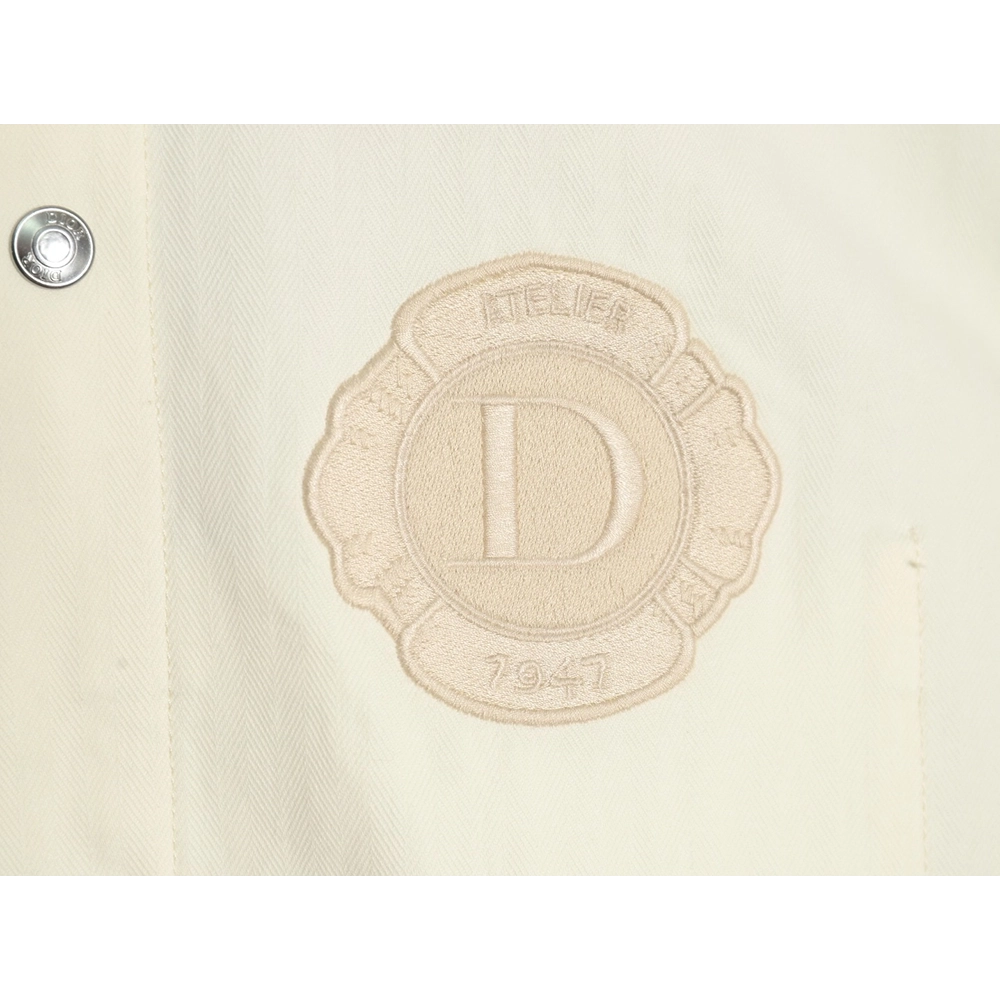 Dior beige cotton denim shirt,Cheap Replica Reps Dior