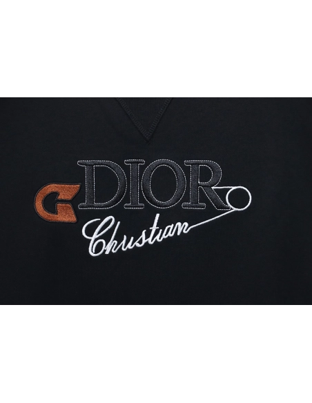 Dior safety pin embroidered crew neck sweatshirt,Cheap Replica Reps Dior