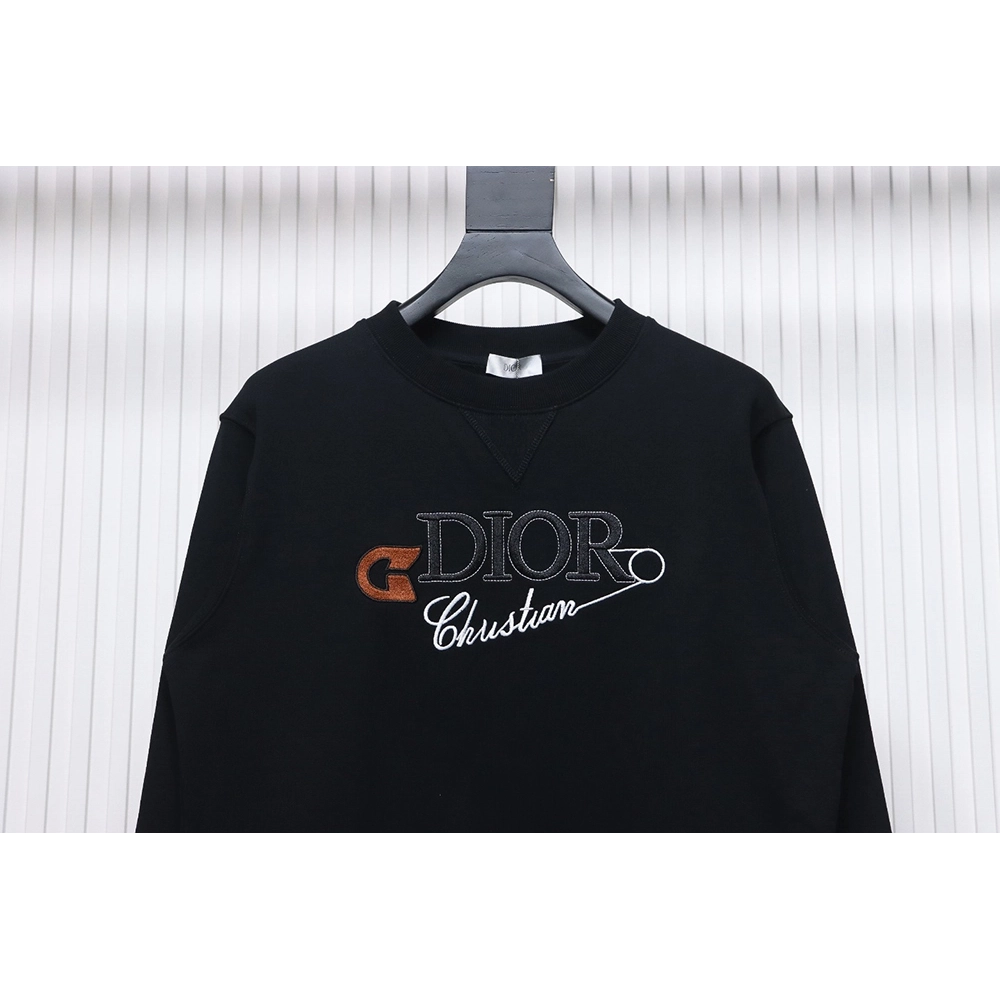 Dior safety pin embroidered crew neck sweatshirt,Cheap Replica Reps Dior