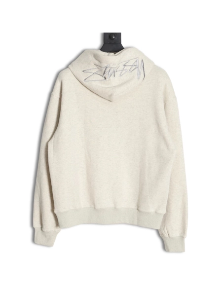 Stussy Logo Embroidered Hoodie,Cheap Replica Reps Stussy