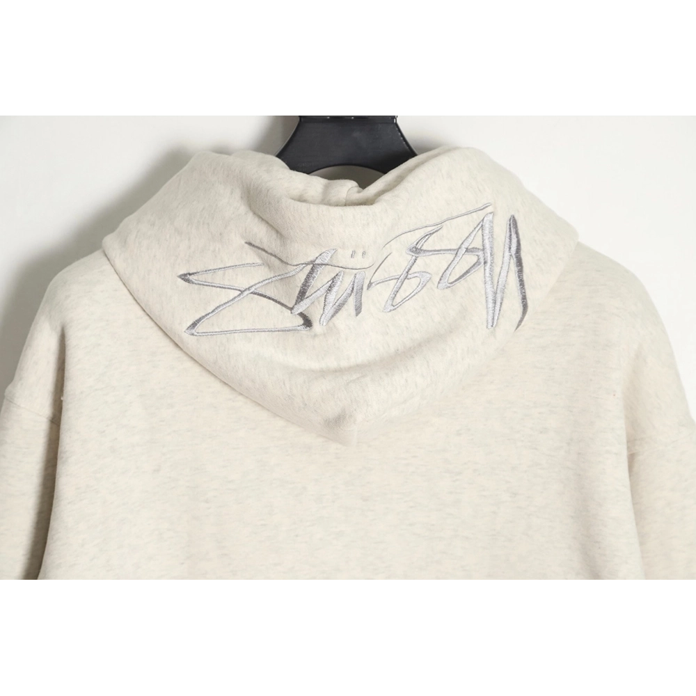Stussy Logo Embroidered Hoodie,Cheap Replica Reps Stussy