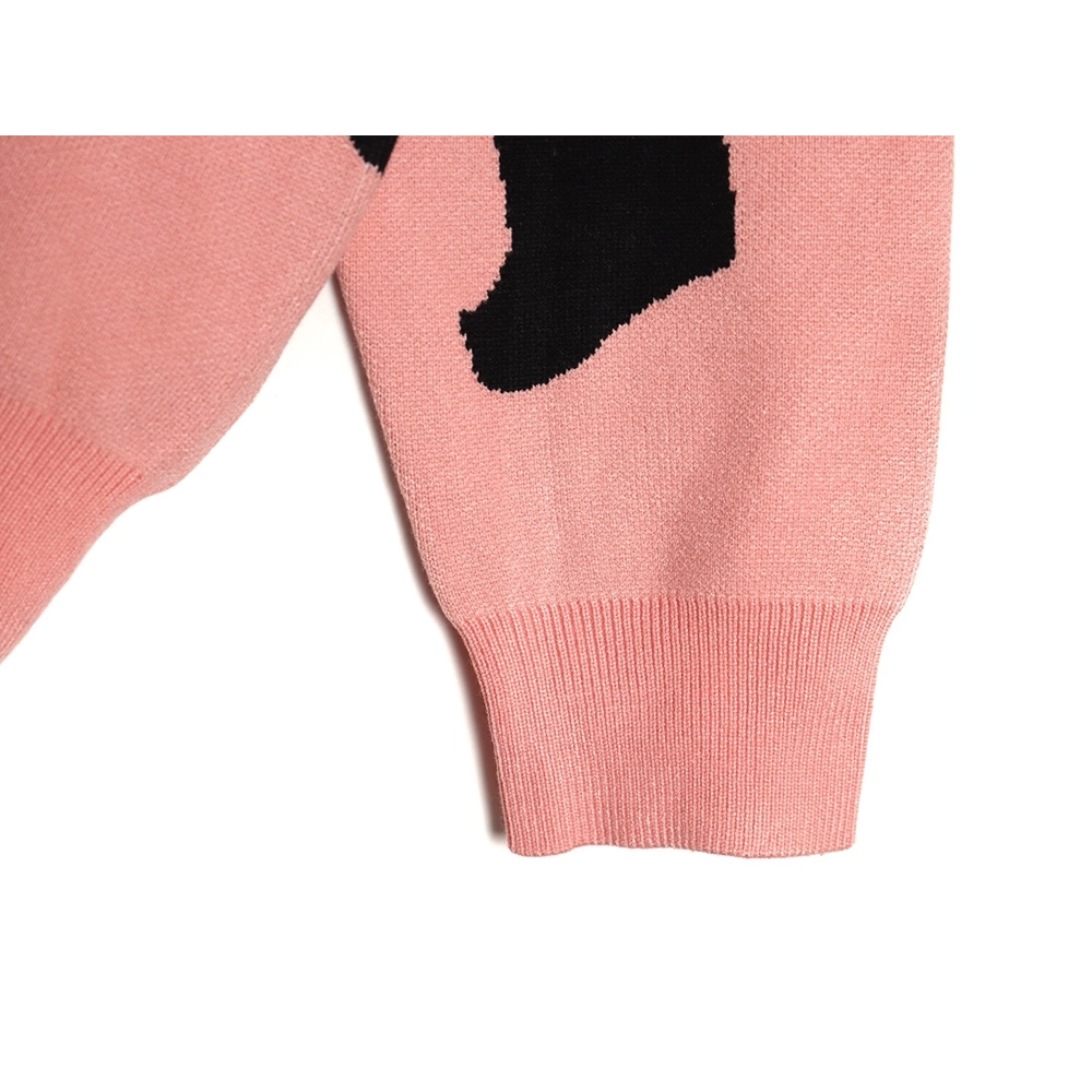 Stussy all over large logo letters knitted round neck sweater,Cheap Replica Reps Stussy