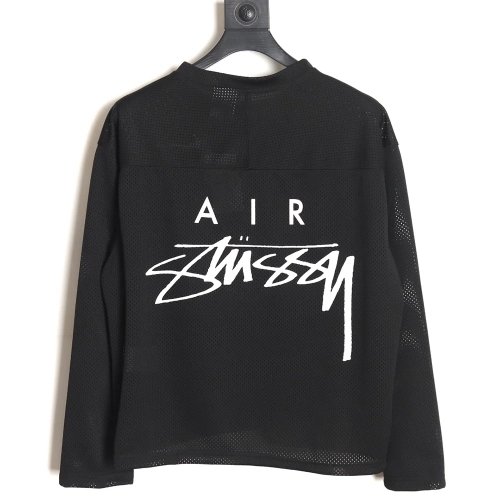 Stussy x Nike joint mesh longsleeved Tshirt TSK1,Cheap Replica Reps Stussy