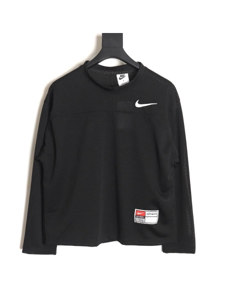 Stussy x Nike joint mesh longsleeved Tshirt TSK1,Cheap Replica Reps Stussy