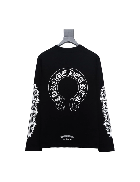 Chrome hearts cross flower arm long sleeves,Cheap Replica Reps Chrome Hearts