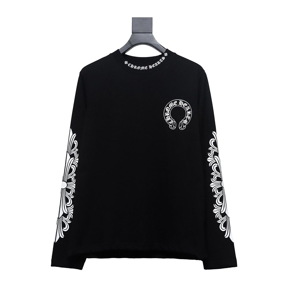 Chrome hearts cross flower arm long sleeves,Cheap Replica Reps Chrome Hearts