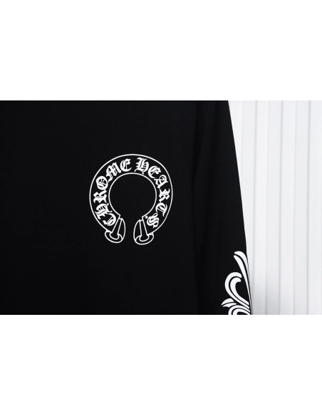 Chrome hearts cross flower arm long sleeves,Cheap Replica Reps Chrome Hearts