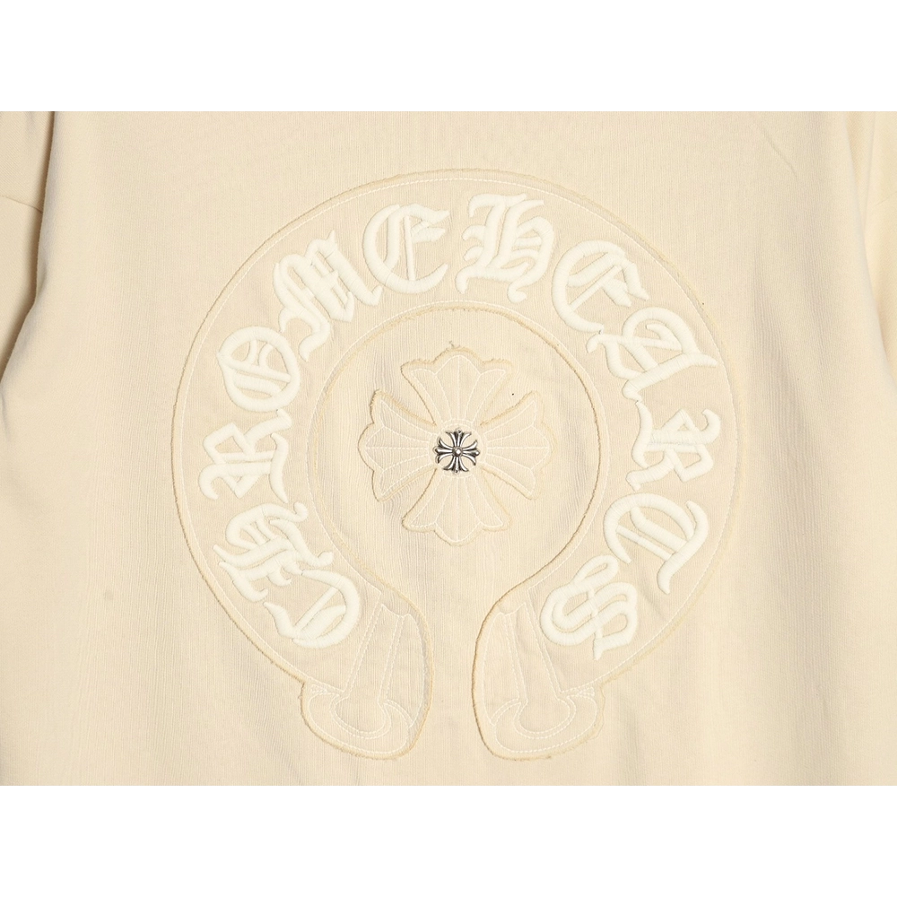 Chrome Hearts distressed burnout patch sweatshirt,Cheap Replica Reps Chrome Hearts