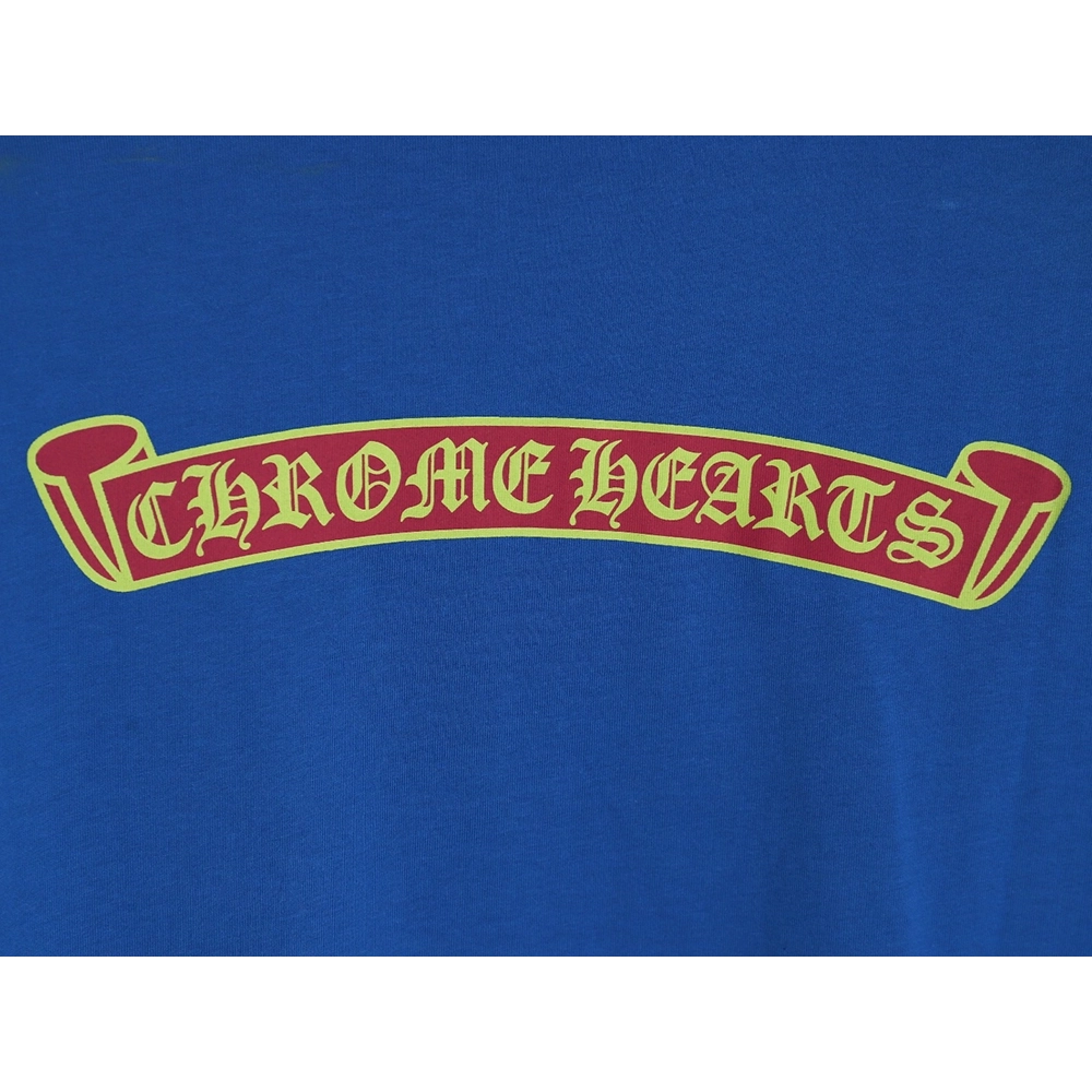 Chrome Hearts scroll banner dopamine color pocket Tshirt,Cheap Replica Reps Chrome Hearts