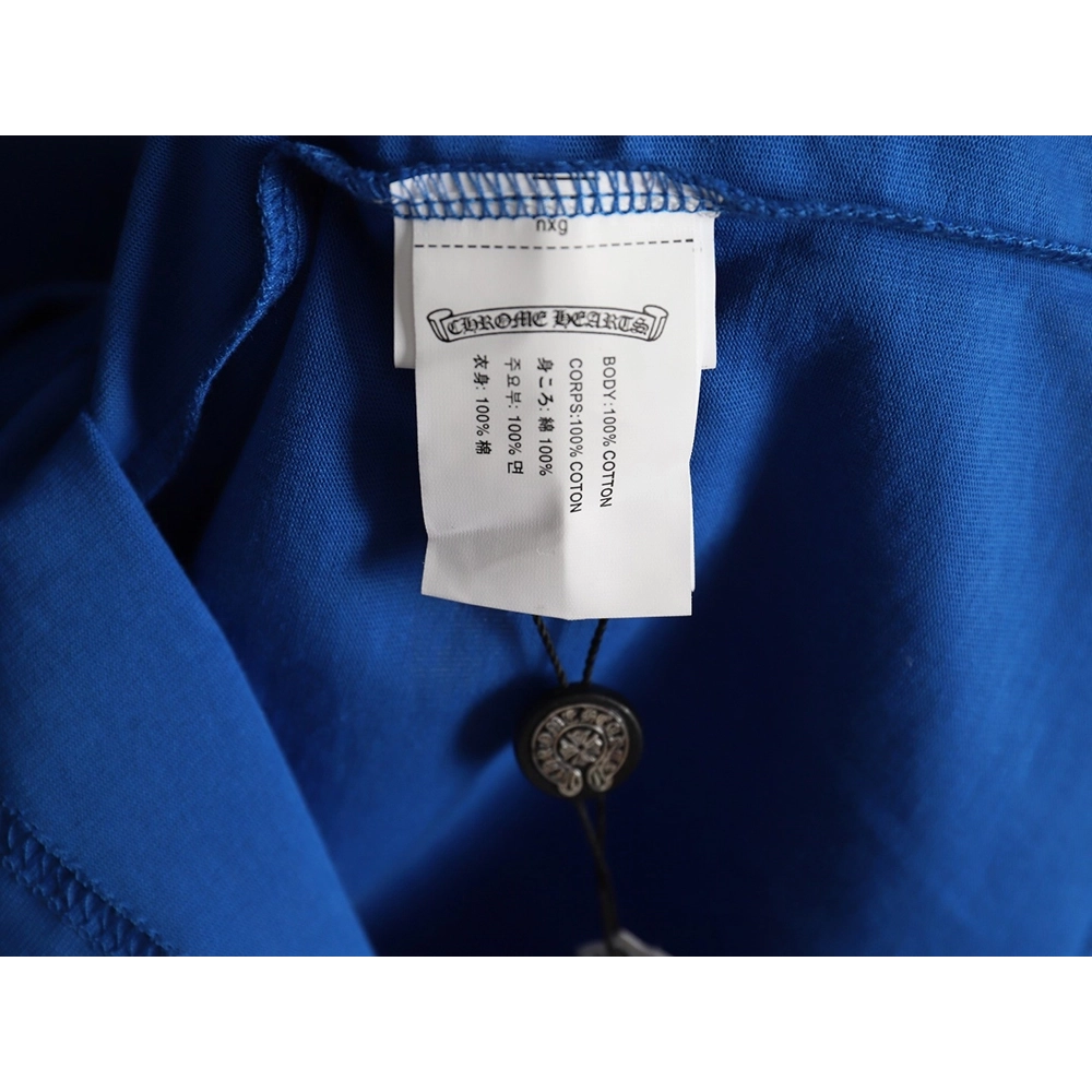 Chrome Hearts scroll banner dopamine color pocket Tshirt,Cheap Replica Reps Chrome Hearts