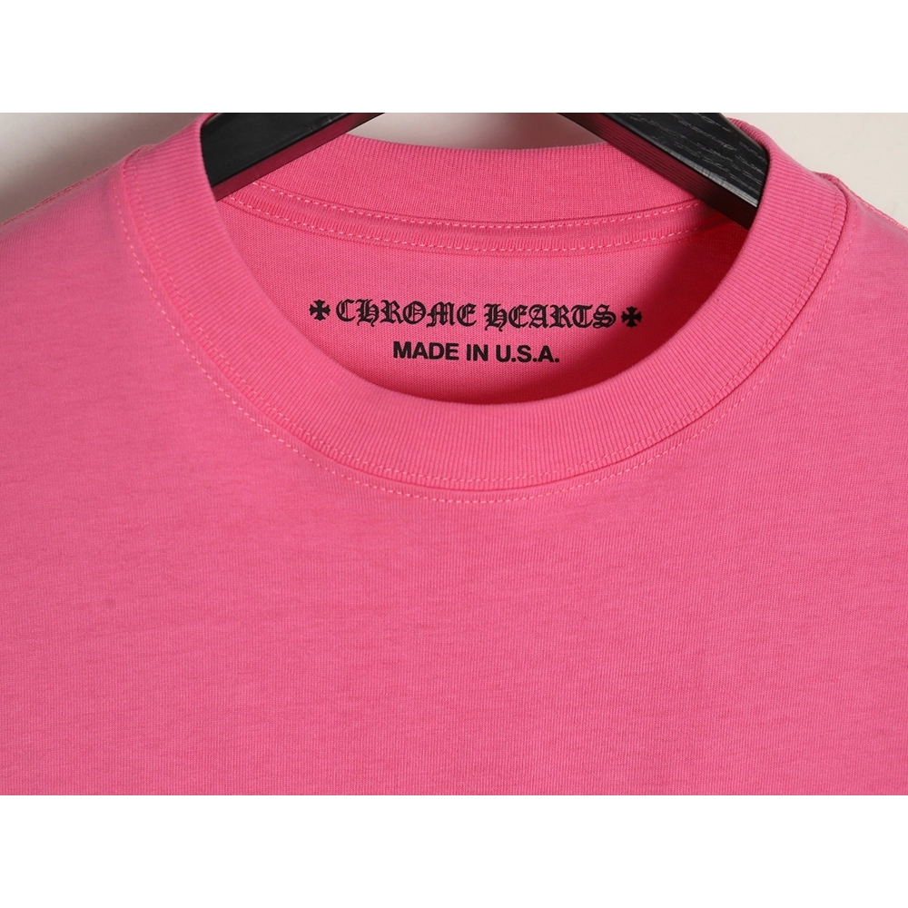 Chrome Hearts scroll banner dopamine color pocket Tshirt,Cheap Replica Reps Chrome Hearts