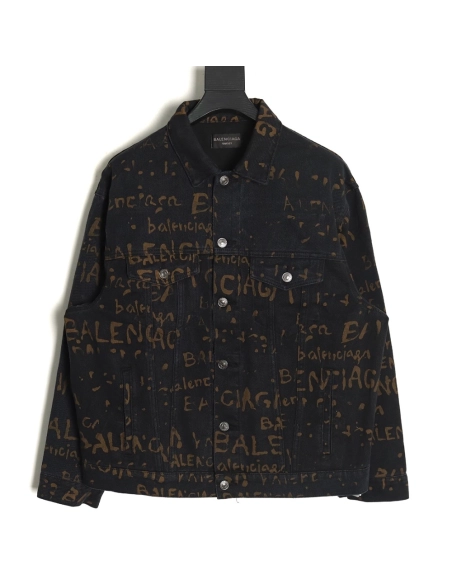 Balenciaga allover printed jacket,Cheap Replica Reps Balenciaga