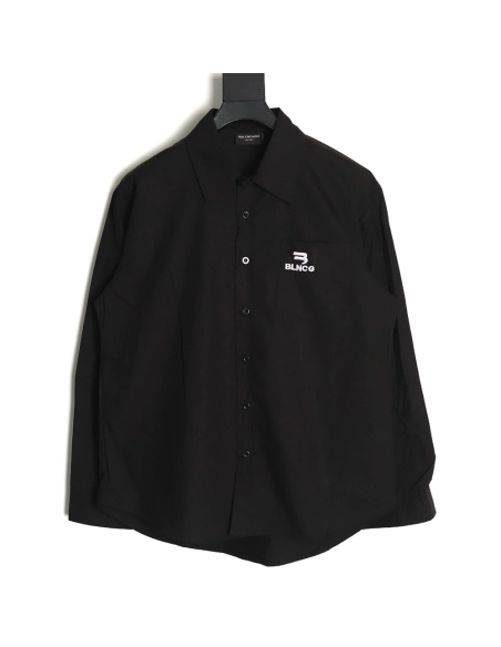 Balenciaga pocket double hook embroidered shirt,Cheap Replica Reps Balenciaga