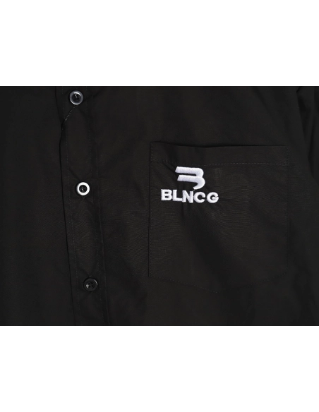Balenciaga pocket double hook embroidered shirt,Cheap Replica Reps Balenciaga