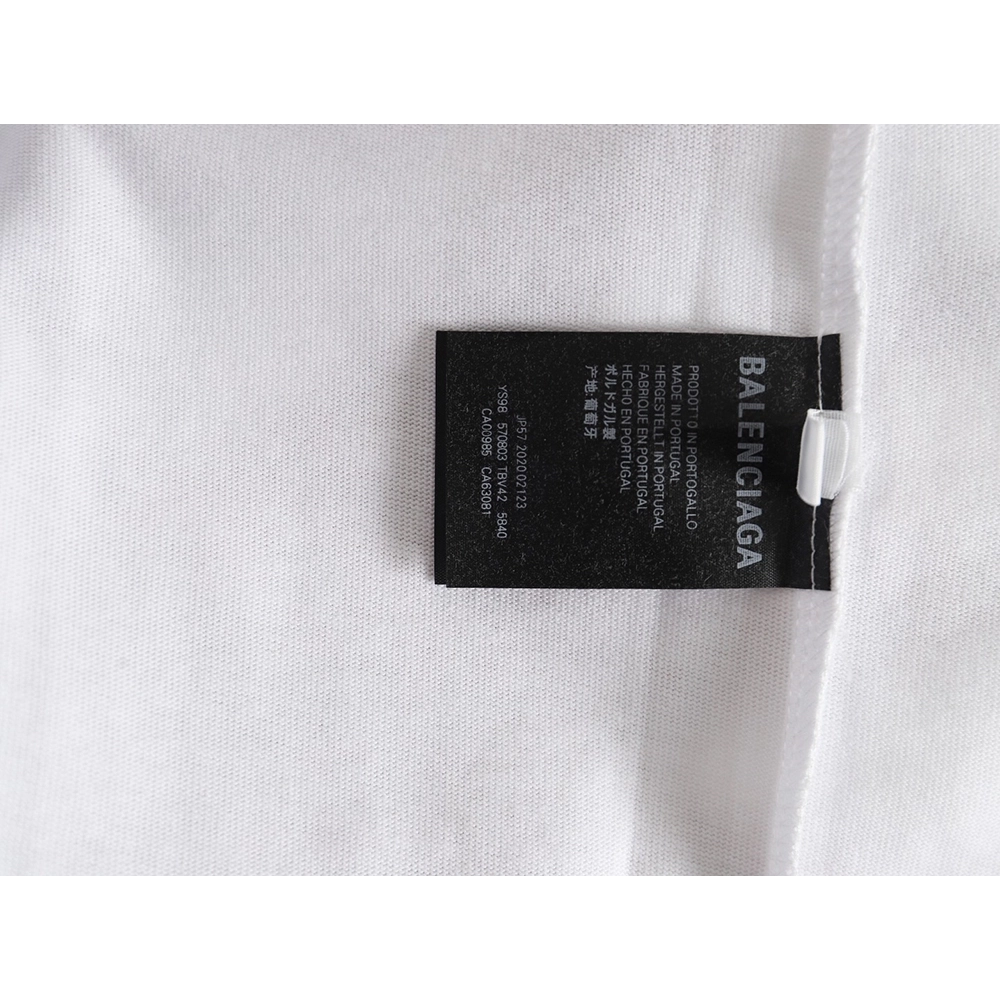 Balenciaga double B logo print short sleeves,Cheap Replica Reps Balenciaga