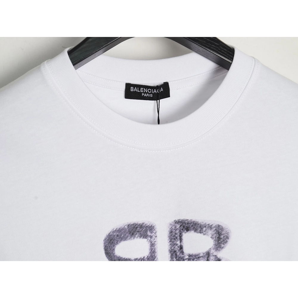 Balenciaga double B logo print short sleeves,Cheap Replica Reps Balenciaga