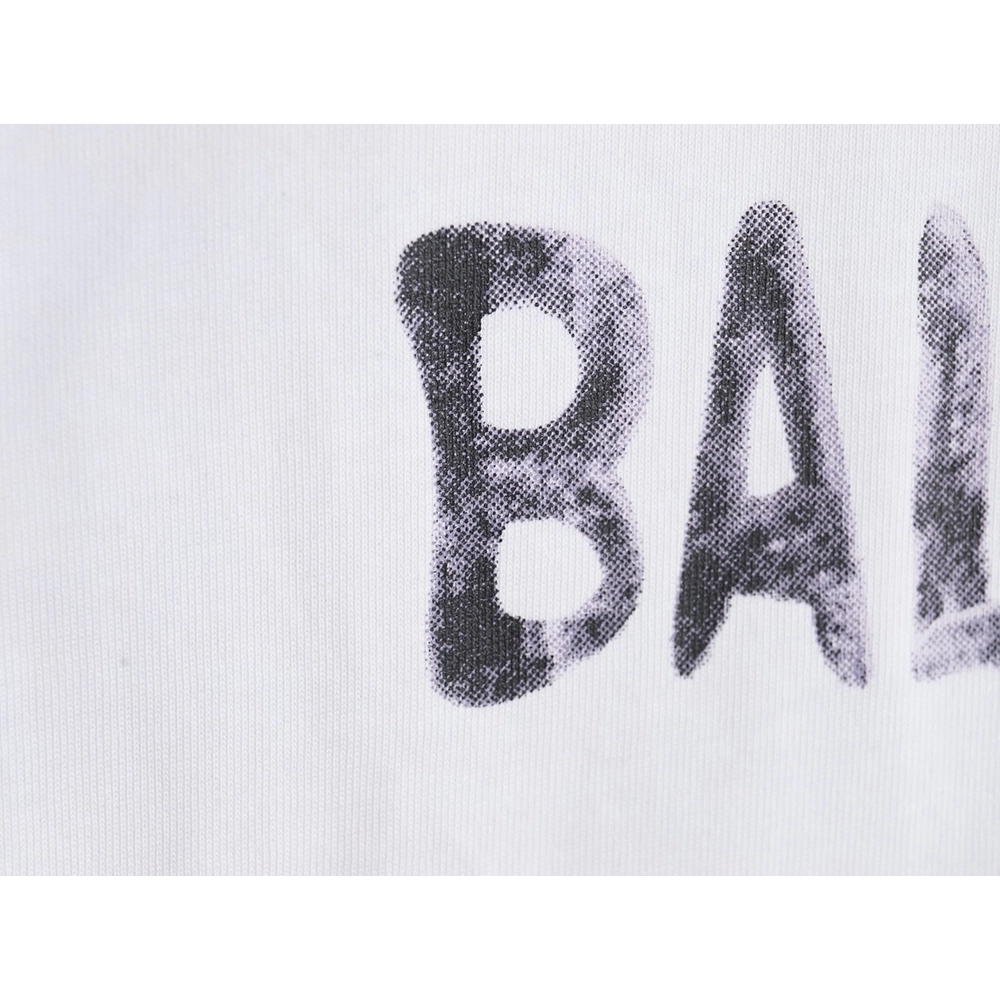 Balenciaga double B logo print short sleeves,Cheap Replica Reps Balenciaga
