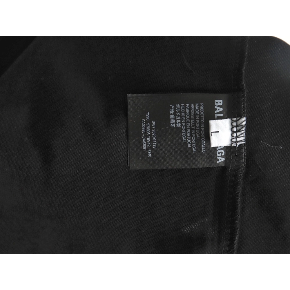 Balenciaga Ink splash lock print short sleeves TSK1,Cheap Replica Reps Balenciaga