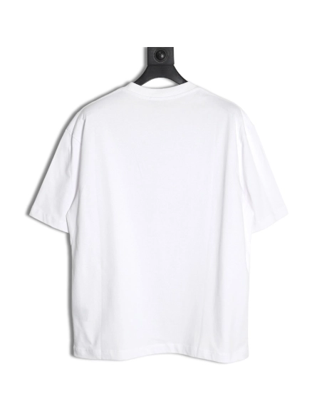 Balenciaga Ink splash lock print short sleeves,Cheap Replica Reps Balenciaga