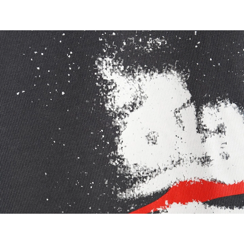 Balenciaga Blurred Coke Print Washed Ripped Long Sleeves TSK2,Cheap Replica Reps Balenciaga
