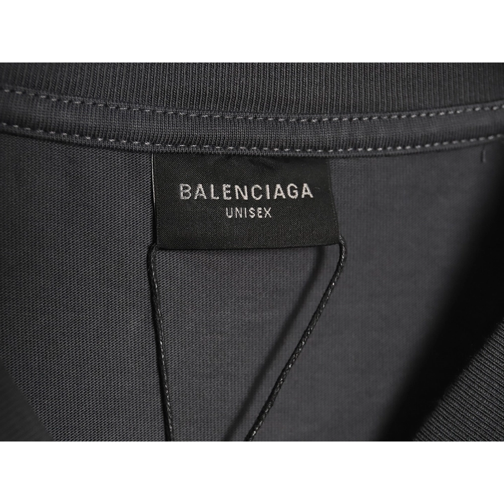 Balenciaga Blurred Coke Print Washed Ripped Long Sleeves TSK2,Cheap Replica Reps Balenciaga