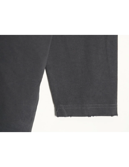 Balenciaga Blurred Coke Print Washed Ripped Long Sleeves TSK2,Cheap Replica Reps Balenciaga