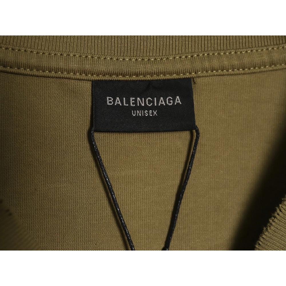 Balenciaga Blurred Coke Print Washed Ripped Long Sleeves TSK1,Cheap Replica Reps Balenciaga