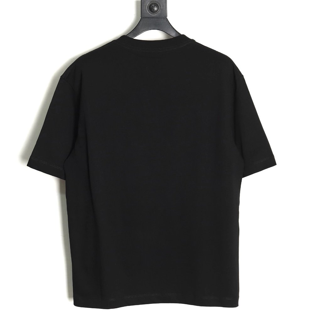 Balenciaga Square 3 Logo Print Short Sleeve TSK1,Cheap Replica Reps Balenciaga