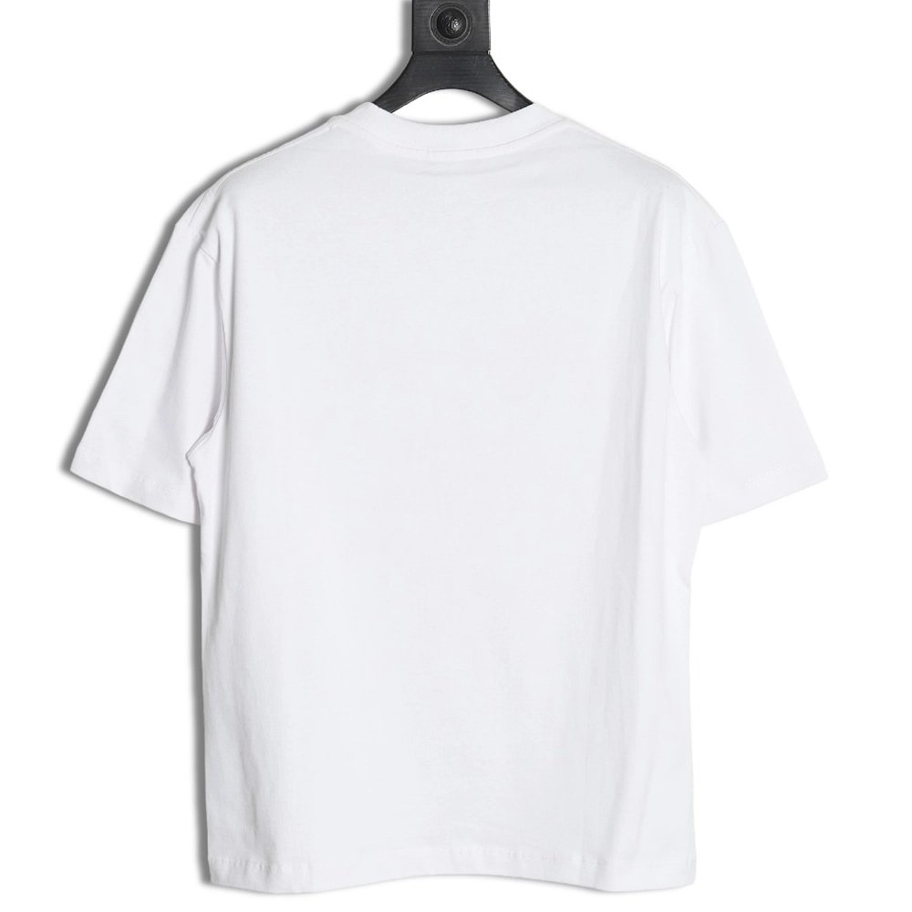 Balenciaga mottled old letter logo short sleeve,Cheap Replica Reps Balenciaga
