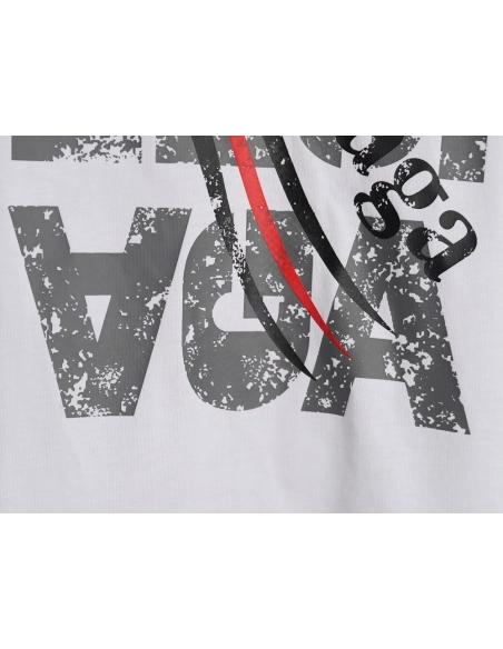 Balenciaga mottled old letter logo short sleeve,Cheap Replica Reps Balenciaga
