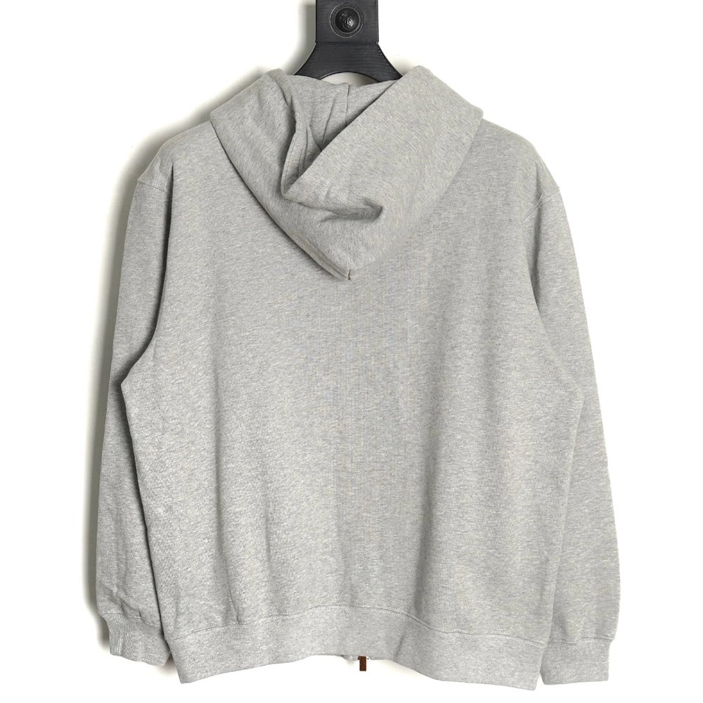 Miu Miu patch embroidered lettering zipup jacket,Cheap Replica Reps Miu Miu