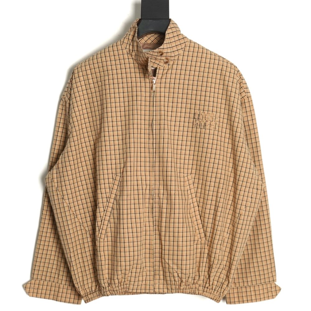 Miu Miu yellow checked jacket,Cheap Replica Reps Miu Miu