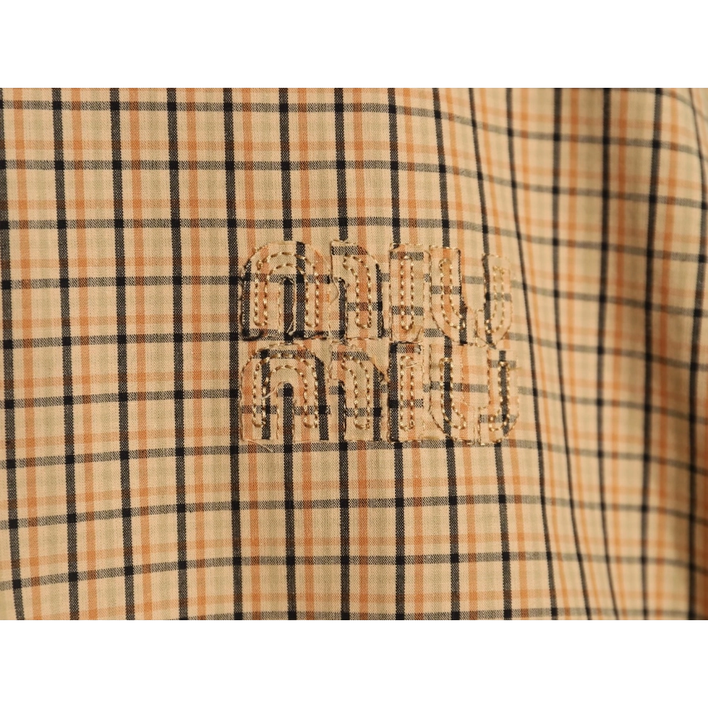 Miu Miu yellow checked jacket,Cheap Replica Reps Miu Miu