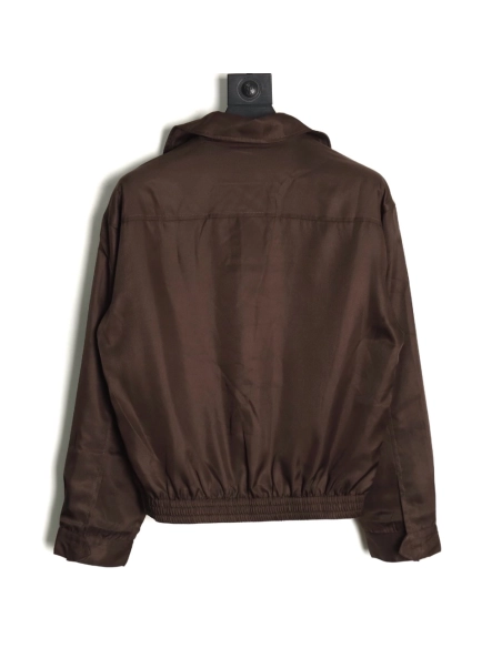 Miu Miu Brown Double Chest Pocket Jacket,Cheap Replica Reps Miu Miu