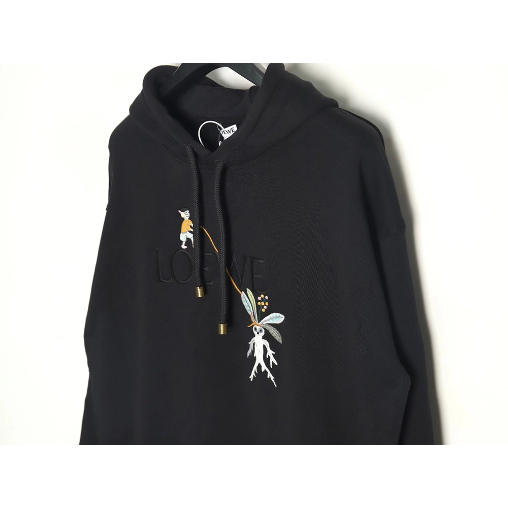 LOEWE x Suna Fujita embroidered hooded sweatshirt,Cheap Replica Reps Loewe