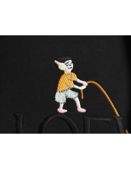 LOEWE x Suna Fujita embroidered hooded sweatshirt,Cheap Replica Reps Loewe
