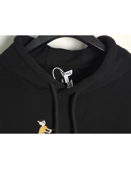 LOEWE x Suna Fujita embroidered hooded sweatshirt,Cheap Replica Reps Loewe
