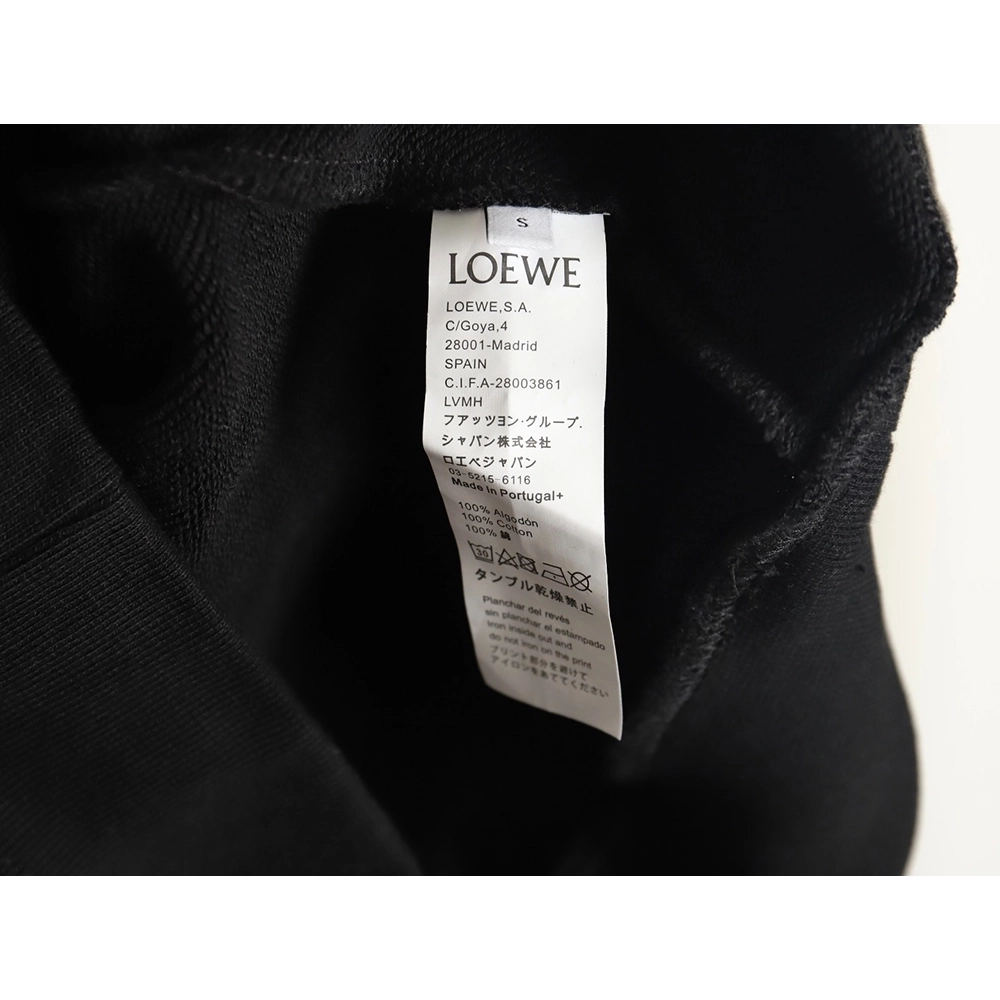 LOEWE x Suna Fujita embroidered hooded sweatshirt,Cheap Replica Reps Loewe