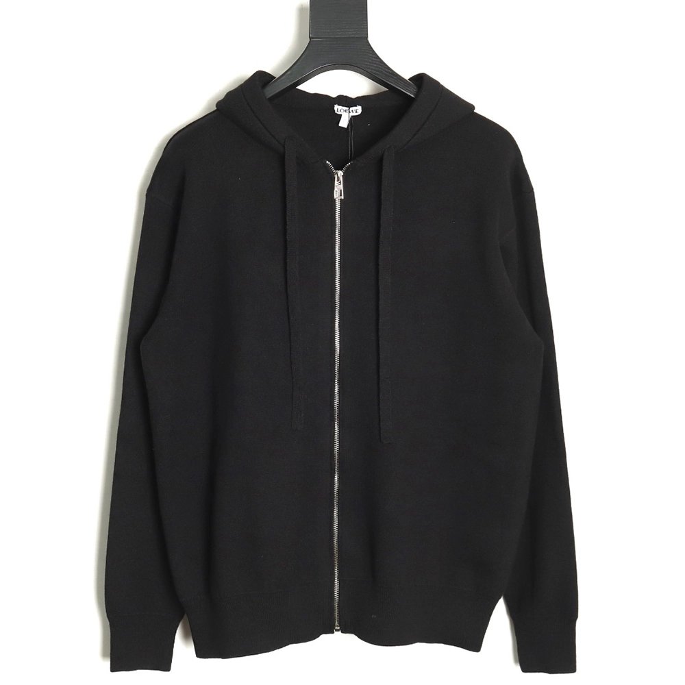 Loewe embossed back zipup hooded sweater,Cheap Replica Reps Loewe