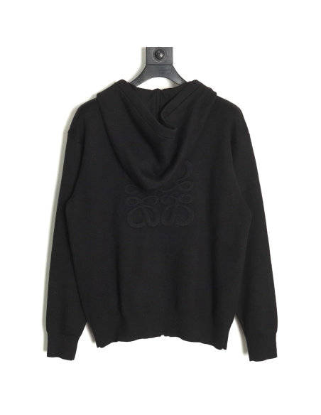 Loewe embossed back zipup hooded sweater,Cheap Replica Reps Loewe