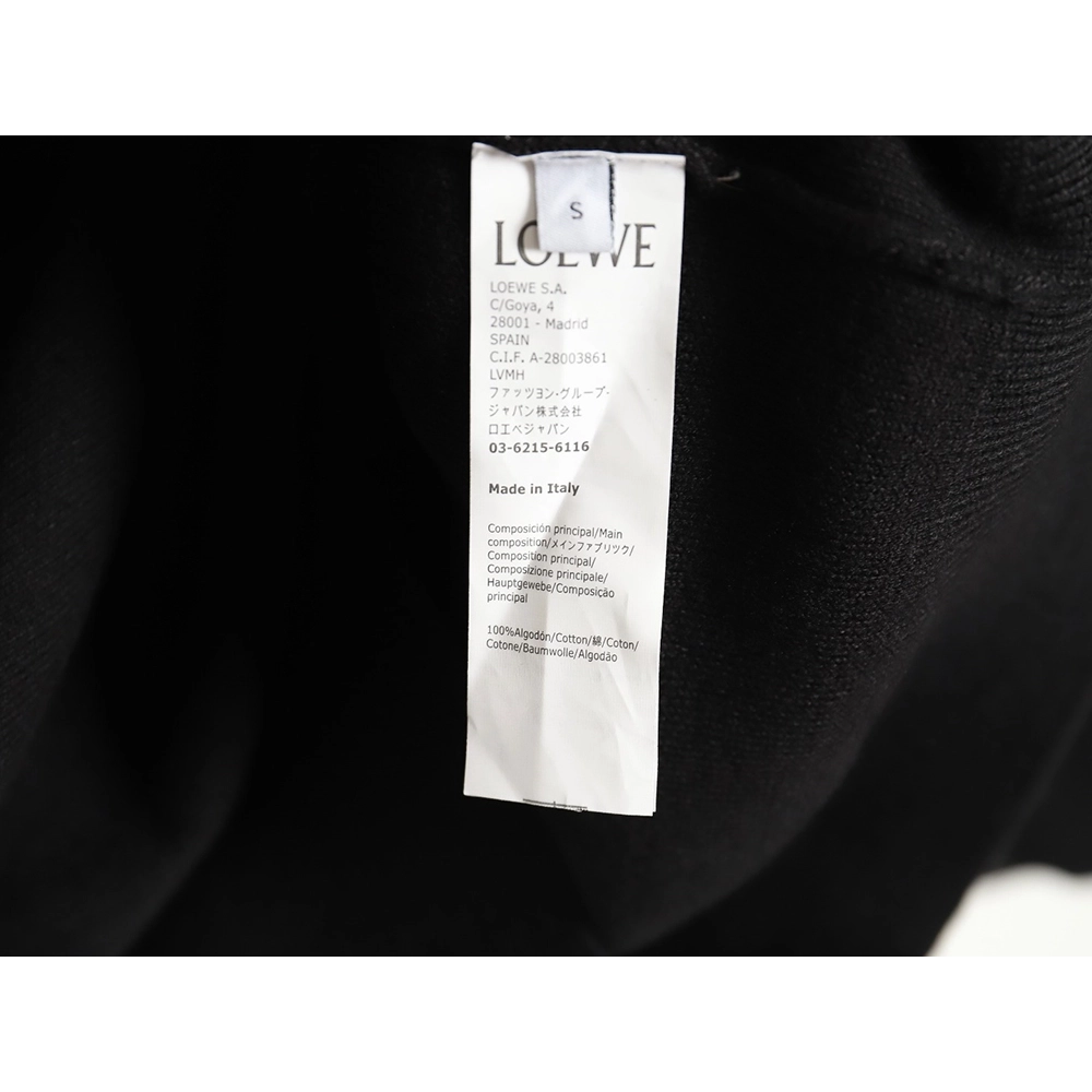 Loewe embossed back zipup hooded sweater,Cheap Replica Reps Loewe