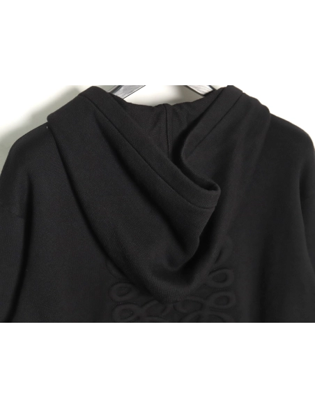Loewe embossed back zipup hooded sweater,Cheap Replica Reps Loewe