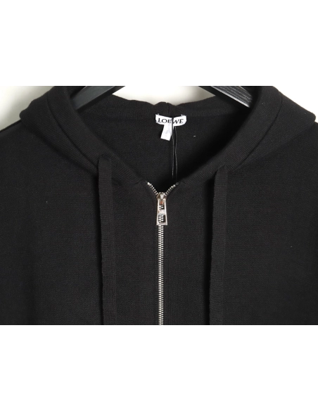 Loewe embossed back zipup hooded sweater,Cheap Replica Reps Loewe