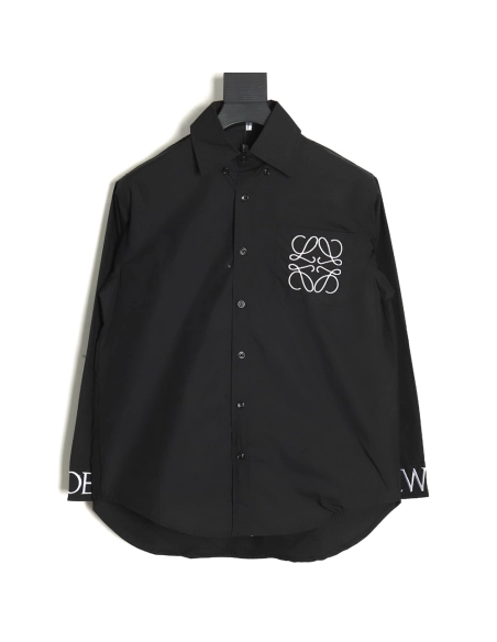 Loewe logo threedimensional offset laminated longsleeved shirt TSK1,Cheap Replica Reps Loewe