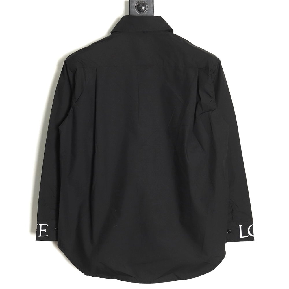 Loewe logo threedimensional offset laminated longsleeved shirt TSK1,Cheap Replica Reps Loewe