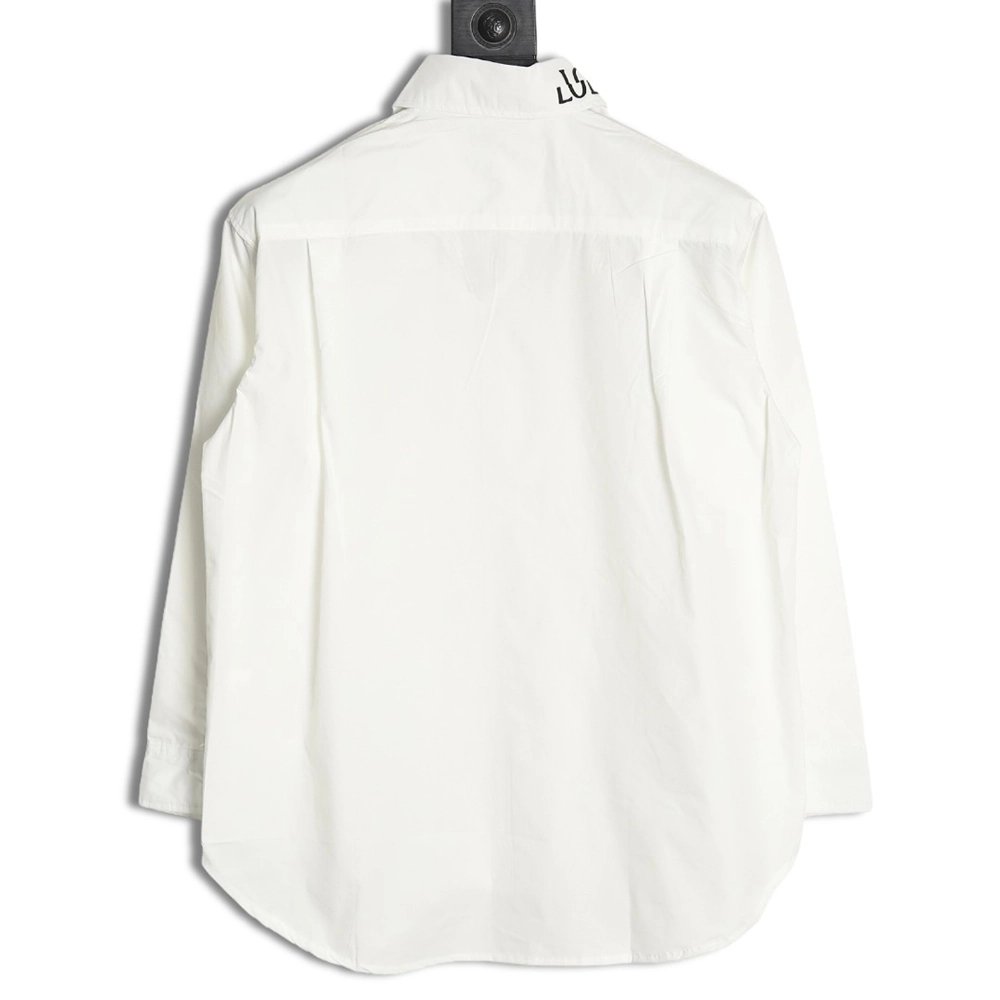 Loewe logo threedimensional offset laminated longsleeved shirt,Cheap Replica Reps Loewe