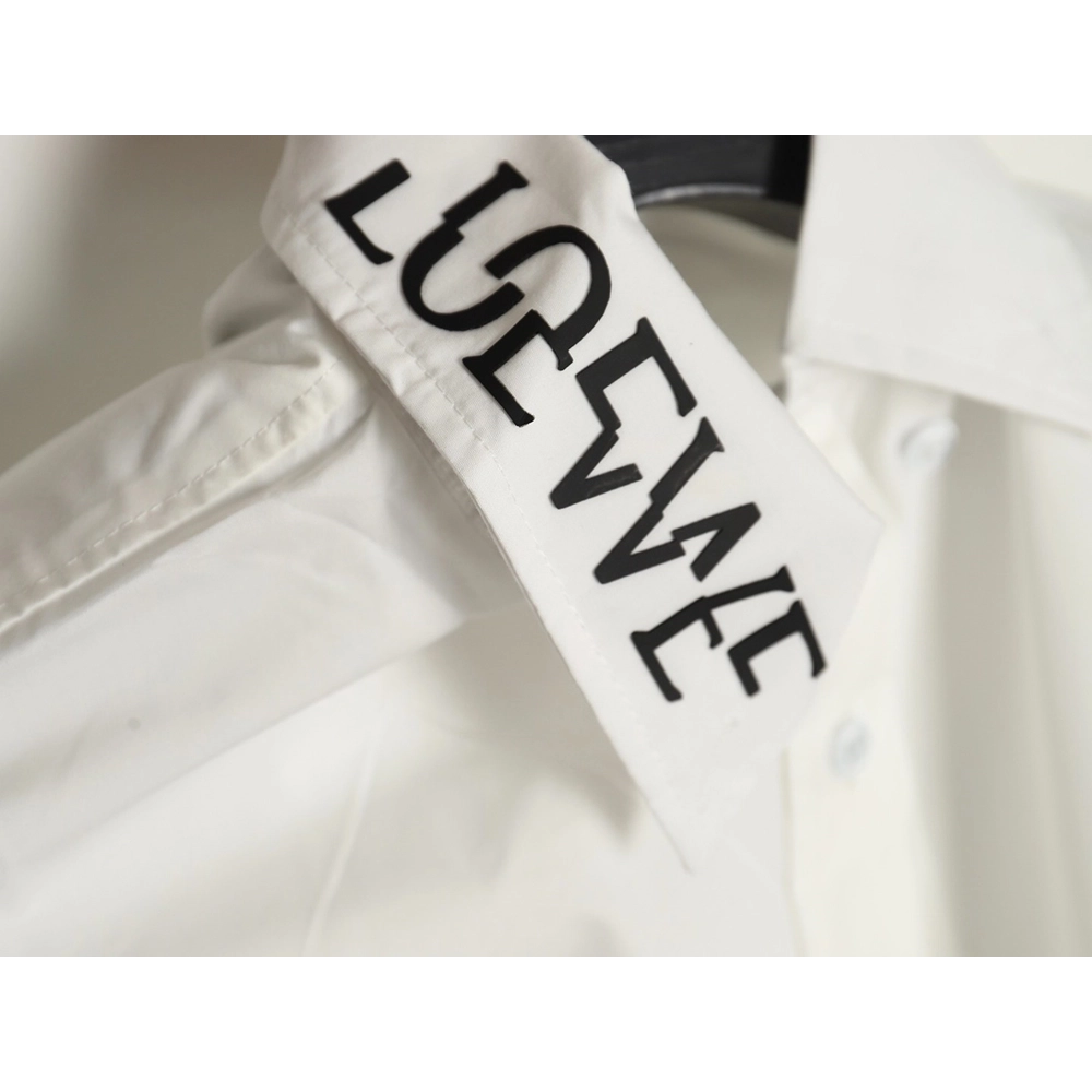 Loewe logo threedimensional offset laminated longsleeved shirt,Cheap Replica Reps Loewe