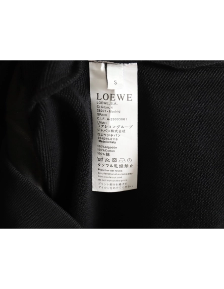 Loewe Displaced Logo 3D Embroidered Crew Neck Sweatshirt,Cheap Replica Reps Loewe