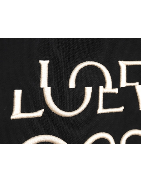 Loewe Displaced Logo 3D Embroidered Crew Neck Sweatshirt,Cheap Replica Reps Loewe